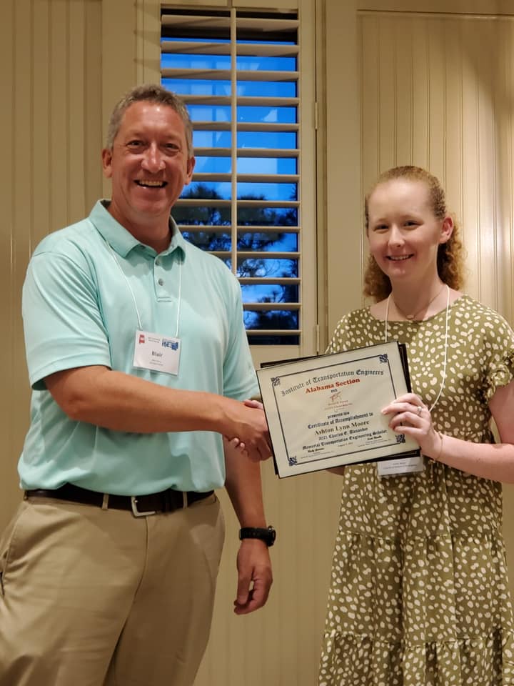 Ashton Moore (UAB)2021 Charles E. Alexander Scholarship Award Recipient