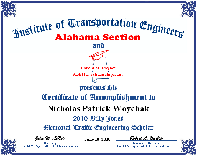 Certificate - Jones